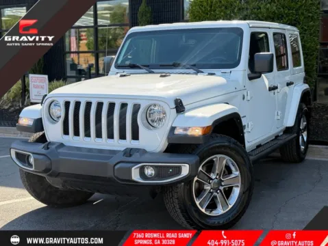 White 2022 Jeep Wrangler Unlimited Sahara for sale in Sandy Springs, GA