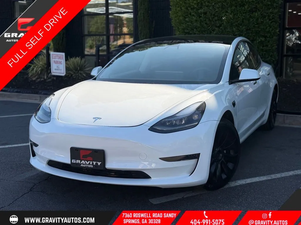 White 2021 Tesla Model 3 Standard Range Plus for sale in Sandy Springs, GA