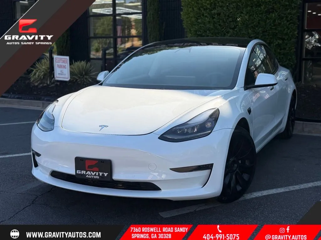 White 2021 Tesla Model 3 Standard Range Plus for sale in Sandy Springs, GA