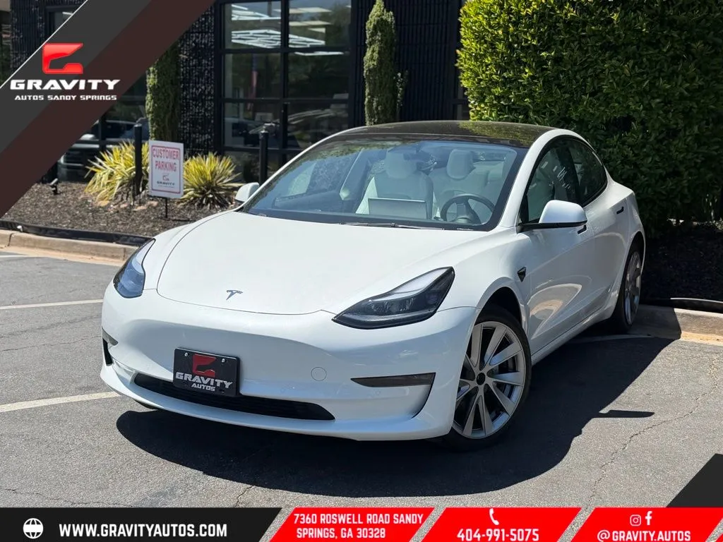 White 2022 Tesla Model 3 Long Range for sale in Sandy Springs, GA