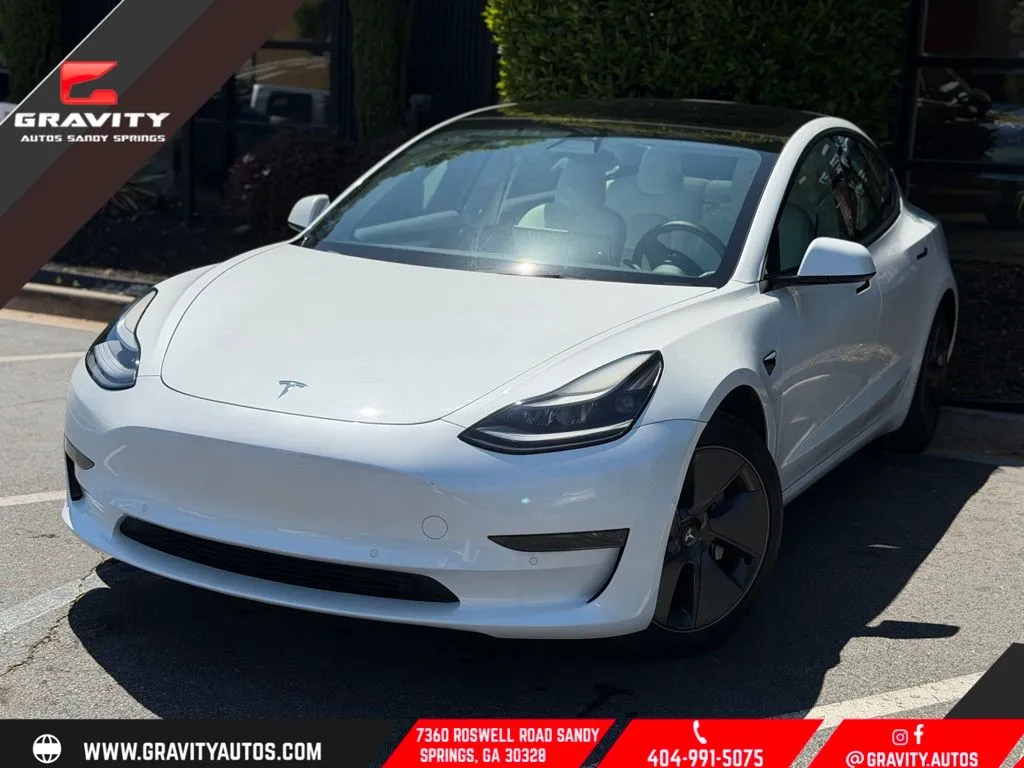 Blue 2021 Tesla Model 3 Standard Range Plus for sale in Sandy Springs, GA
