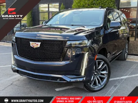 Blue 2021 Cadillac Escalade ESV Sport Platinum for sale in Sandy Springs, GA
