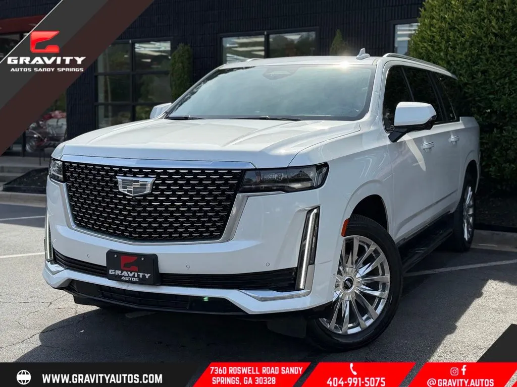 White 2023 Cadillac Escalade ESV Premium for sale in Sandy Springs, GA