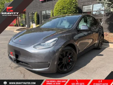 Blue 2021 Tesla Model Y Long Range for sale in Sandy Springs, GA