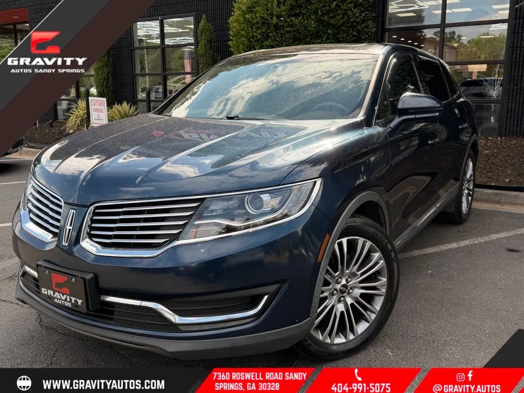 Blue 2017 Lincoln MKX Reserve for sale in Sandy Springs, GA