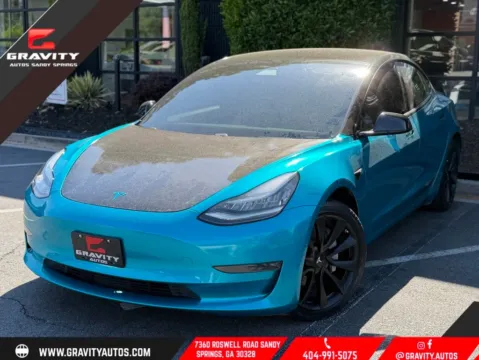 Blue 2020 Tesla Model 3 Long Range for sale in Sandy Springs, GA
