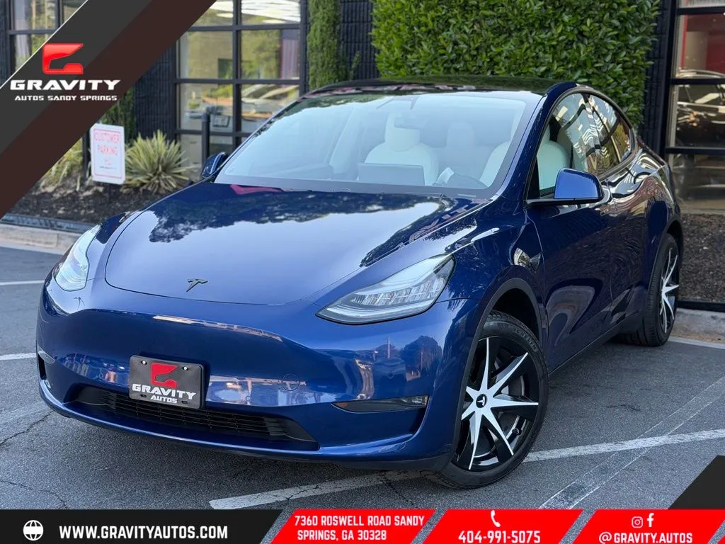 Blue 2020 Tesla Model Y Long Range for sale in Sandy Springs, GA