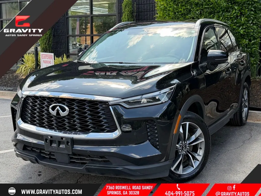 Black 2025 INFINITI QX60 LUXE for sale in Sandy Springs, GA