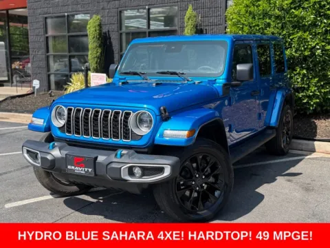 Blue 2024 Jeep Wrangler Sahara 4xe for sale in Sandy Springs, GA