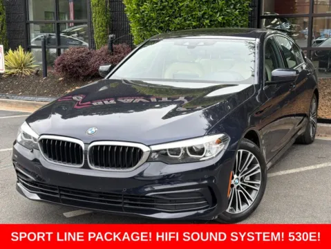 Blue 2019 BMW 5 Series 530e iPerformance for sale in Sandy Springs, GA