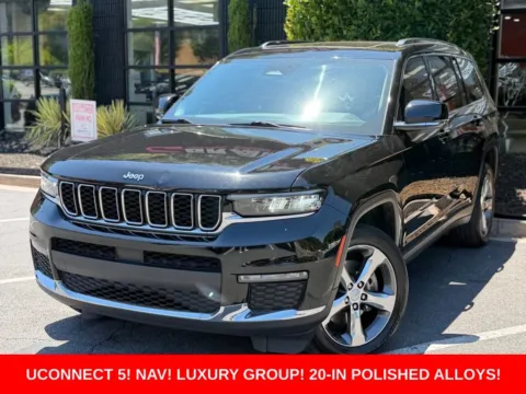 Black 2022 Jeep Grand Cherokee L Limited for sale in Sandy Springs, GA