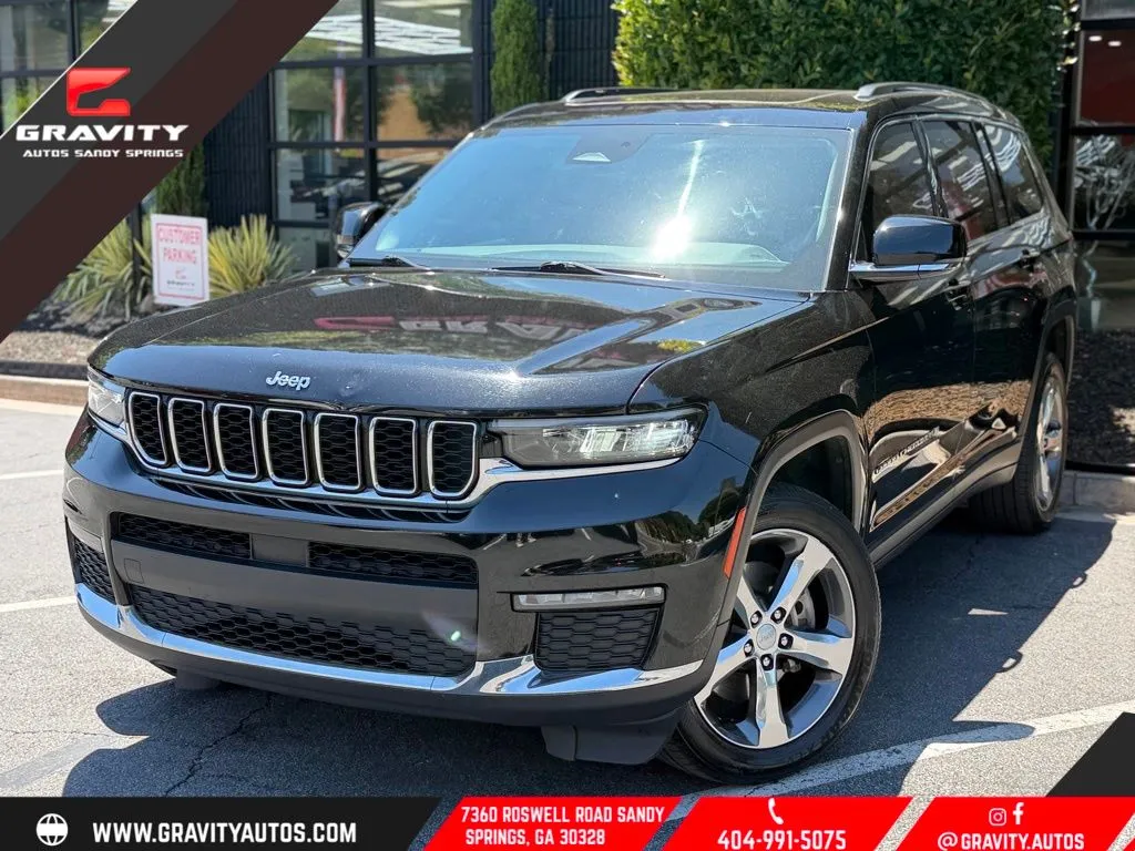 Black 2022 Jeep Grand Cherokee L Limited for sale in Sandy Springs, GA