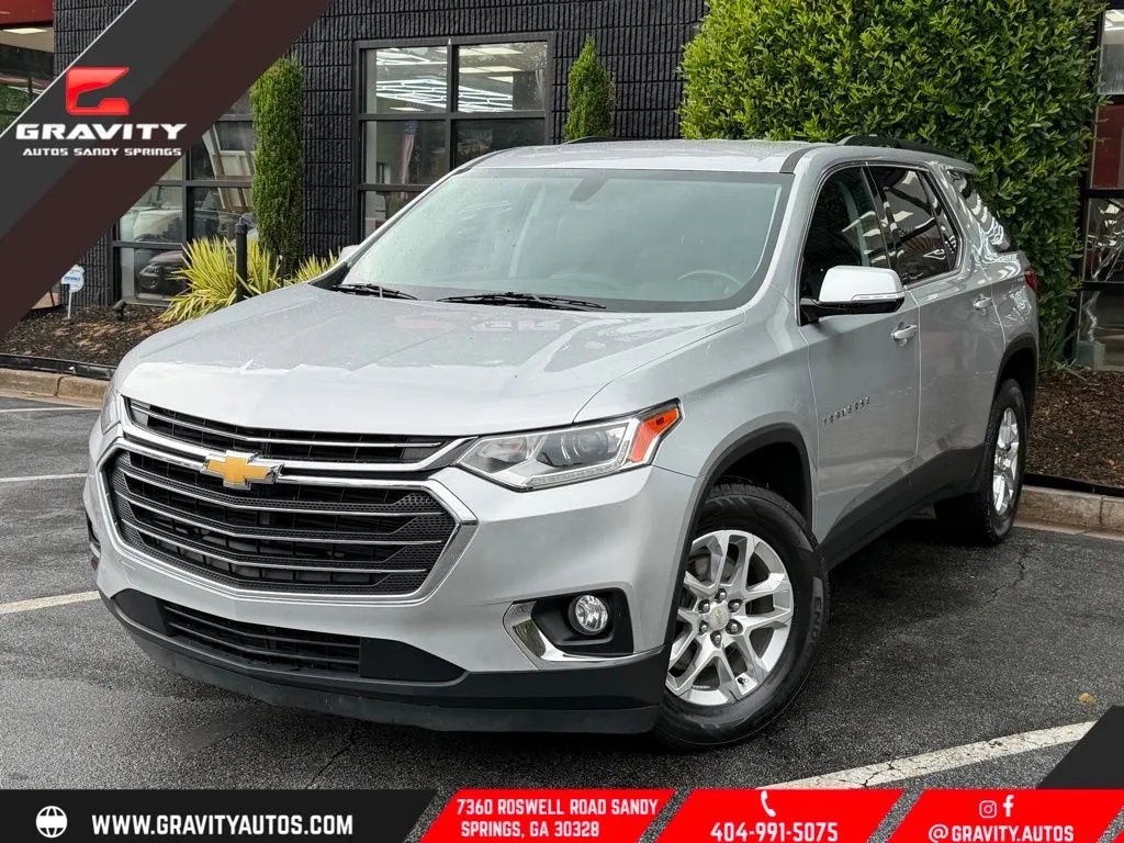Silver 2019 Chevrolet Traverse 3LT for sale in Sandy Springs, GA
