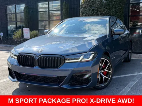 Blue 2023 BMW 5 Series 540i xDrive for sale in Sandy Springs, GA