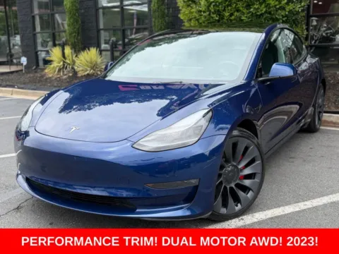 Blue 2023 Tesla Model 3 Performance for sale in Sandy Springs, GA