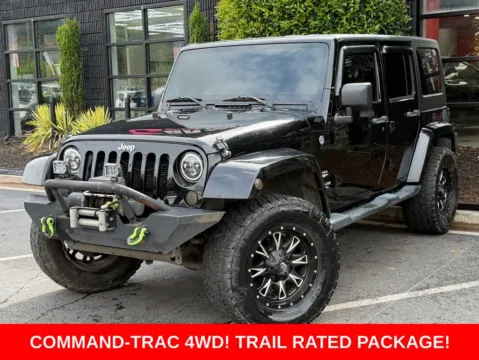 Black 2013 Jeep Wrangler Unlimited Sahara for sale in Sandy Springs, GA
