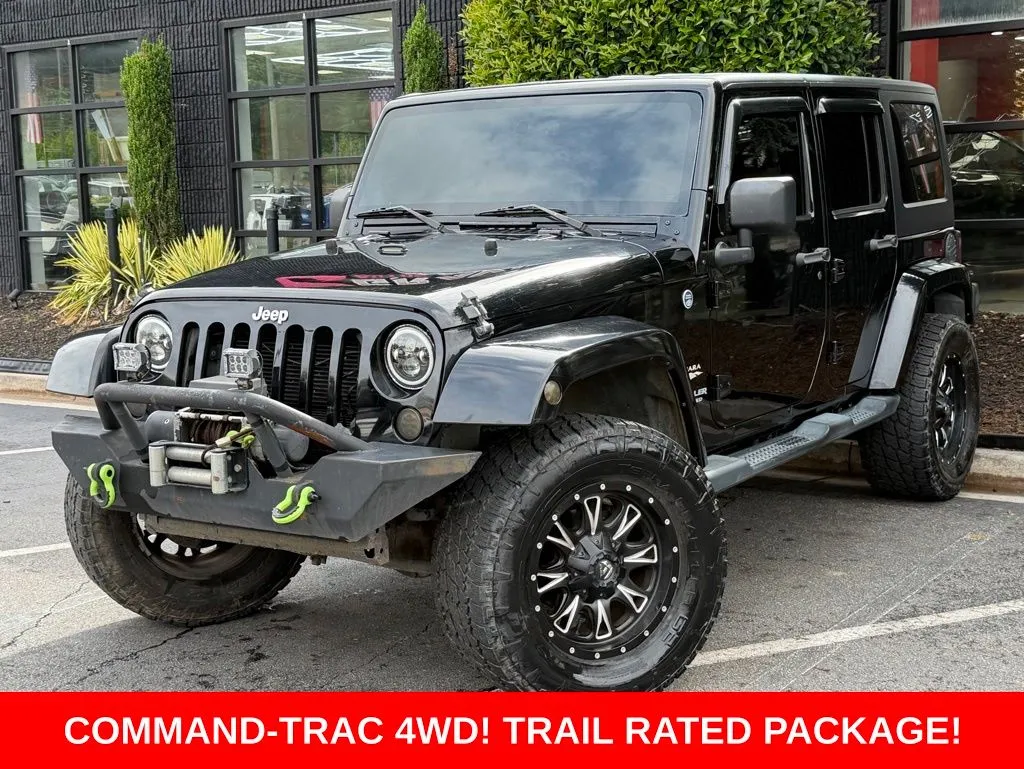 Black 2013 Jeep Wrangler Unlimited Sahara for sale in Sandy Springs, GA