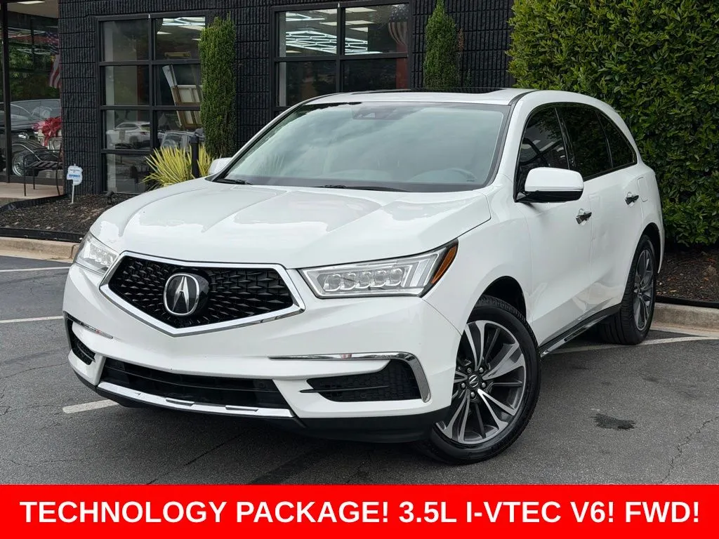 White 2020 Acura MDX Technology for sale in Sandy Springs, GA