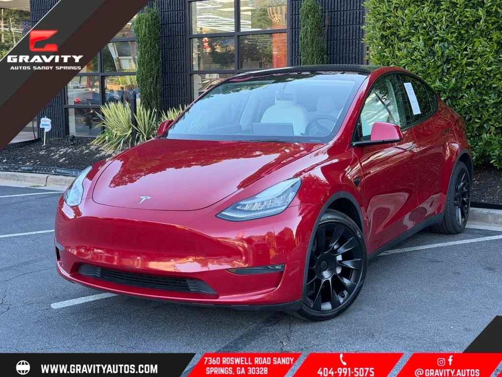 Red 2021 Tesla Model Y Long Range for sale in Sandy Springs, GA