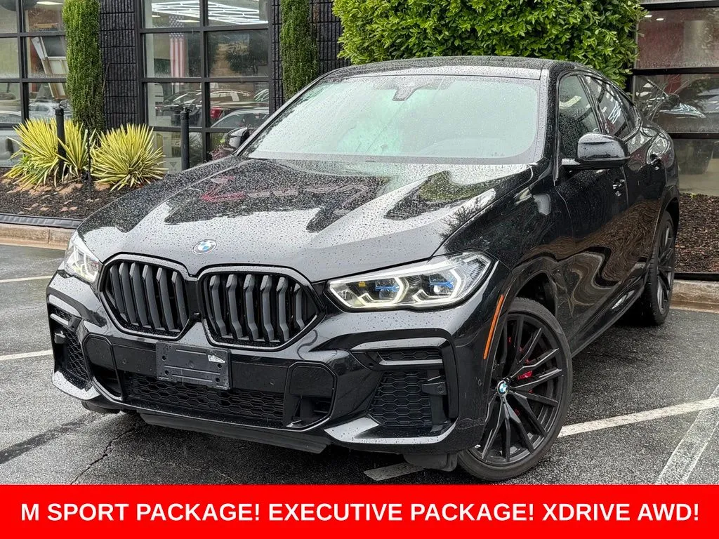 Black 2022 BMW X6 xDrive40i for sale in Sandy Springs, GA