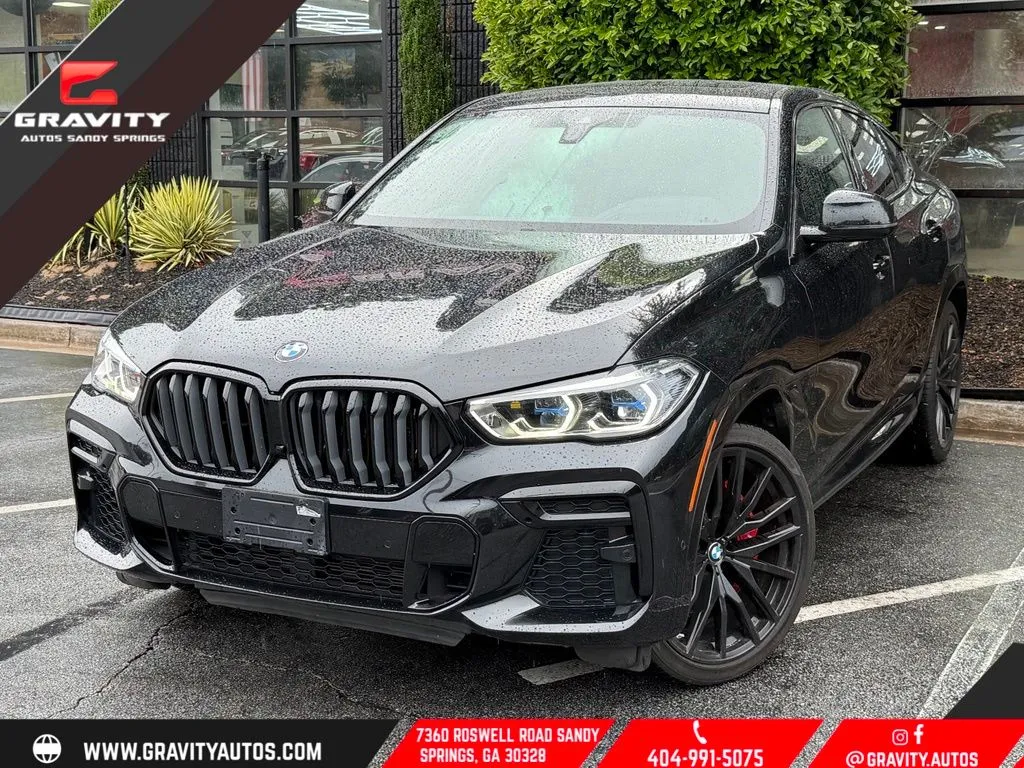 Black 2022 BMW X6 xDrive40i for sale in Sandy Springs, GA