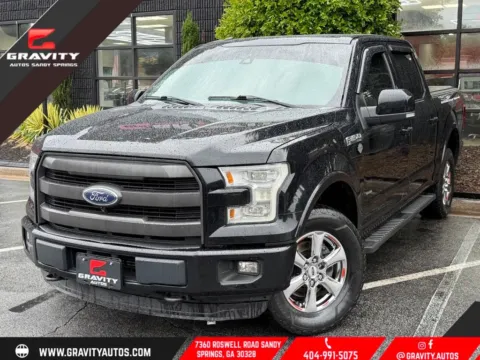Black 2016 Ford F-150 Lariat for sale in Sandy Springs, GA