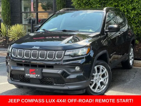 Black 2022 Jeep Compass Latitude Lux for sale in Sandy Springs, GA