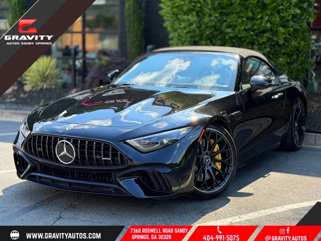 Black 2022 Mercedes-Benz SL-Class SL 55 AMG for sale in Sandy Springs, GA