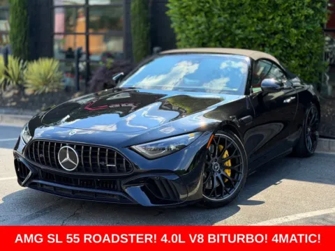 Black 2022 Mercedes-Benz SL-Class SL 55 AMG for sale in Sandy Springs, GA