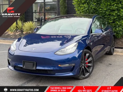 Blue 2018 Tesla Model 3 Long Range for sale in Sandy Springs, GA