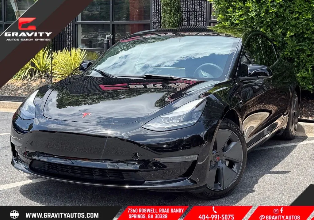 Black 2021 Tesla Model 3 Standard Range Plus for sale in Sandy Springs, GA