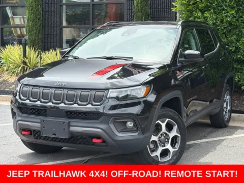 Black 2022 Jeep Compass Trailhawk for sale in Sandy Springs, GA