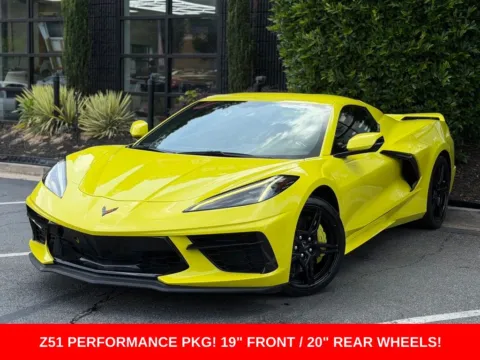 Yellow 2021 Chevrolet Corvette Stingray for sale in Sandy Springs, GA