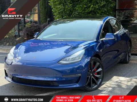 Blue 2020 Tesla Model 3 Performance for sale in Sandy Springs, GA