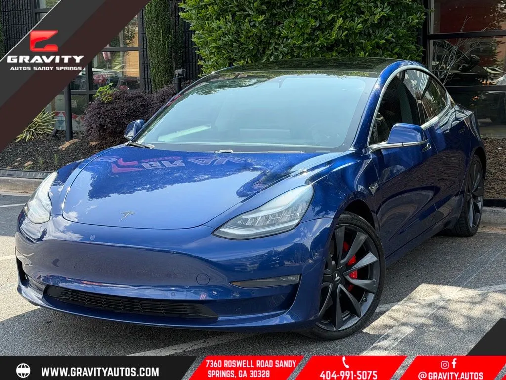 Blue 2020 Tesla Model 3 Performance for sale in Sandy Springs, GA