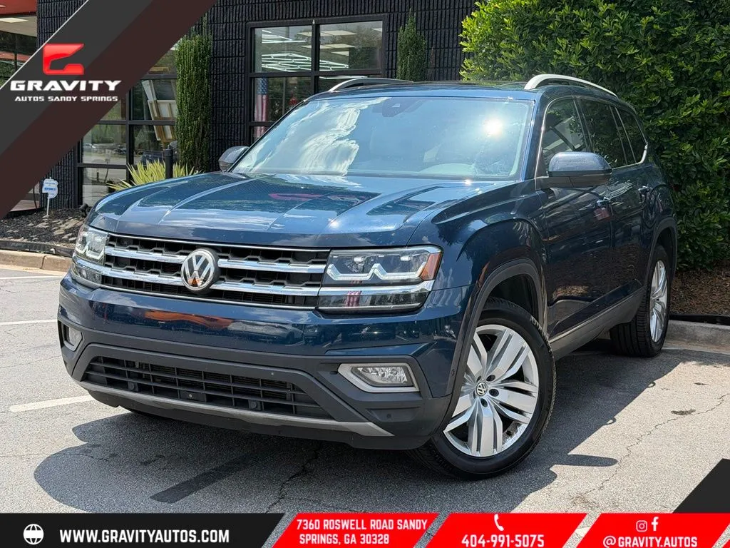 Blue 2018 Volkswagen Atlas SEL Premium for sale in Sandy Springs, GA