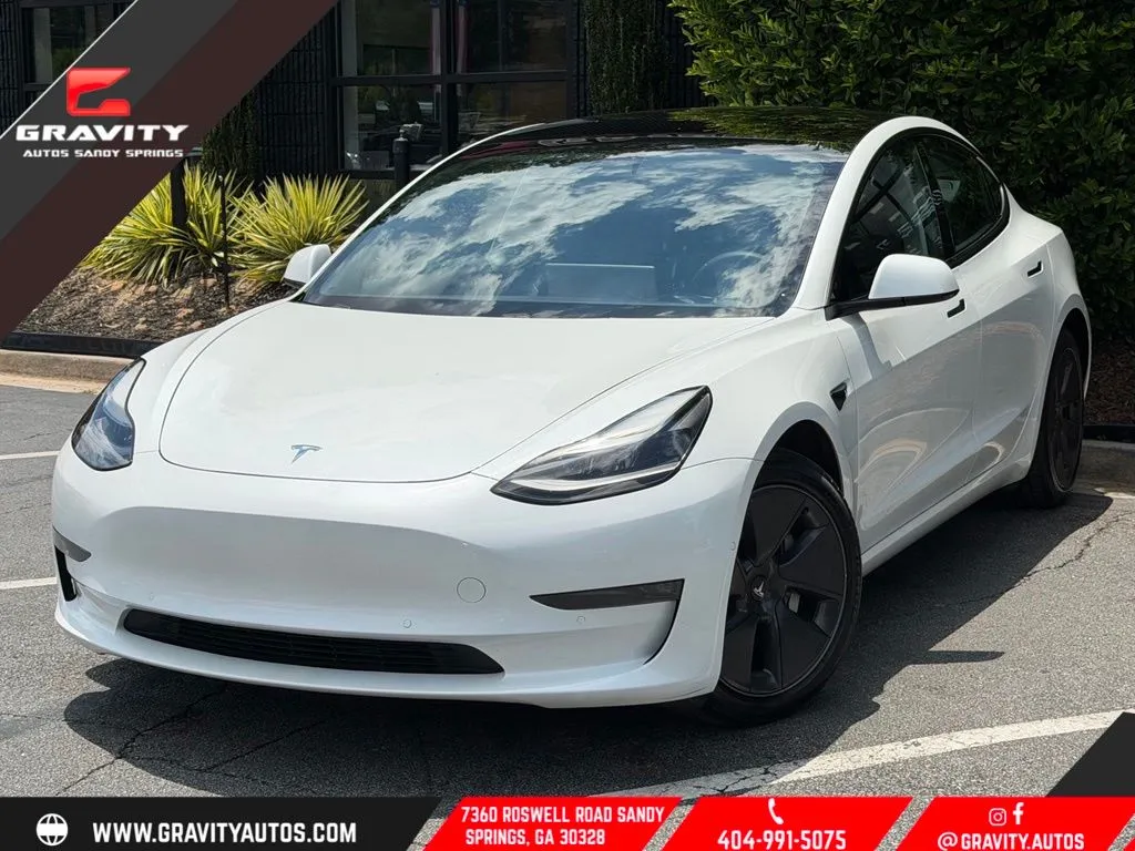 White 2021 Tesla Model 3 Long Range for sale in Sandy Springs, GA
