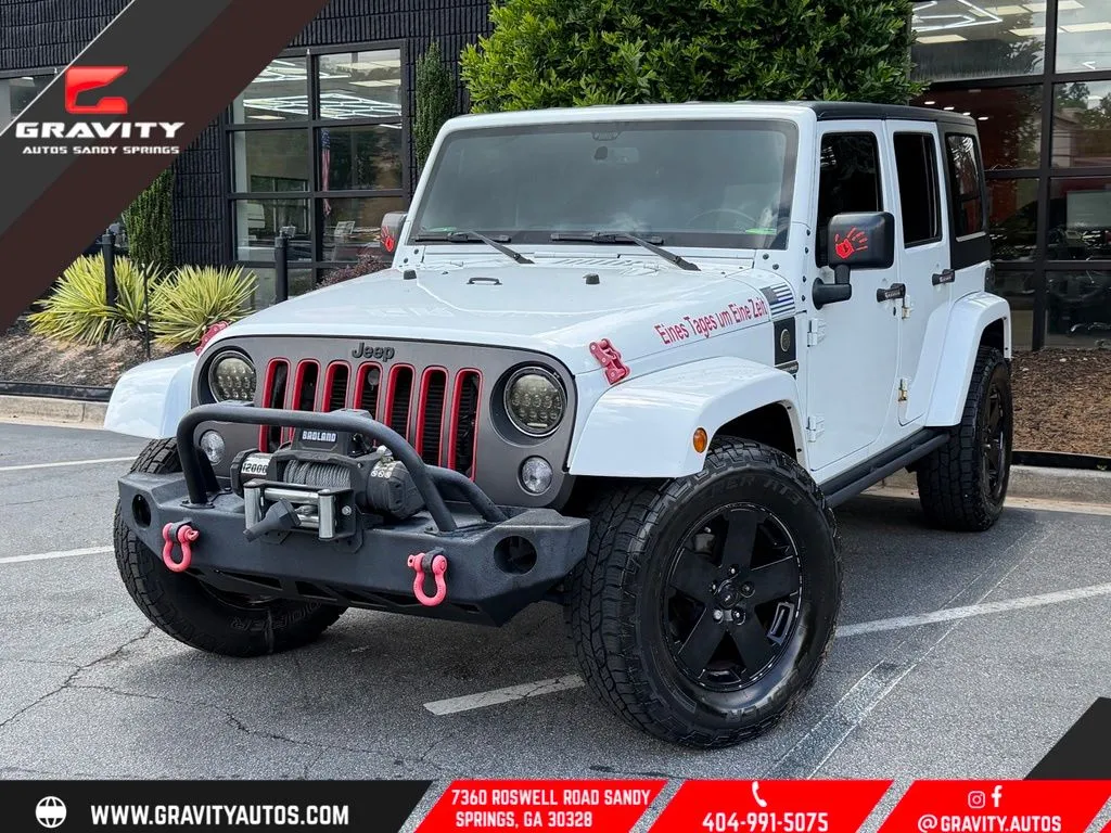 White 2018 Jeep Wrangler JK Unlimited Sport for sale in Sandy Springs, GA
