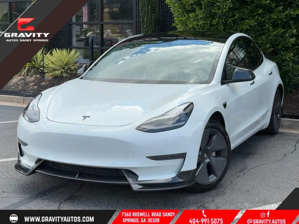 White 2021 Tesla Model 3 Standard Range Plus for sale in Sandy Springs, GA