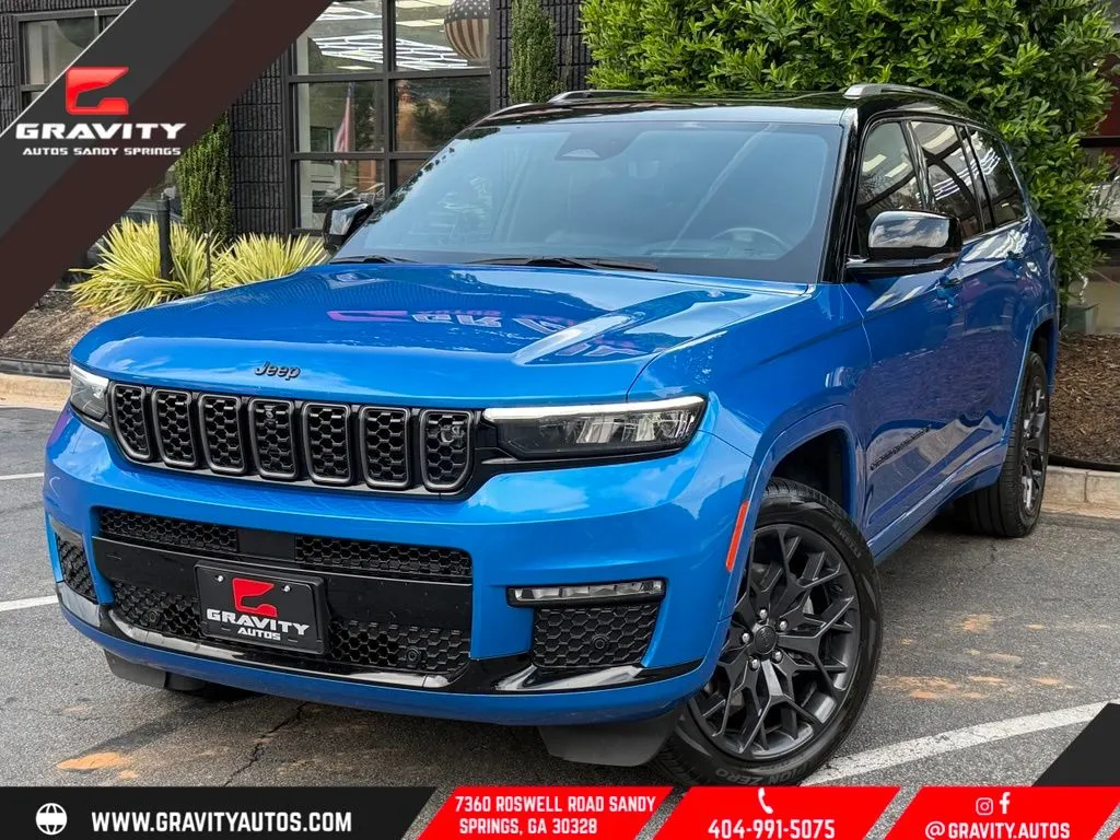 Blue 2023 Jeep Grand Cherokee L Summit for sale in Sandy Springs, GA