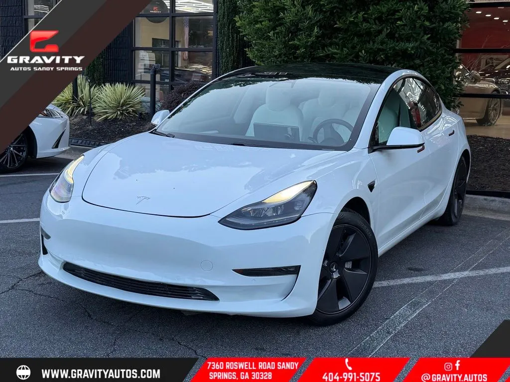 White 2021 Tesla Model 3 Standard Range Plus for sale in Sandy Springs, GA