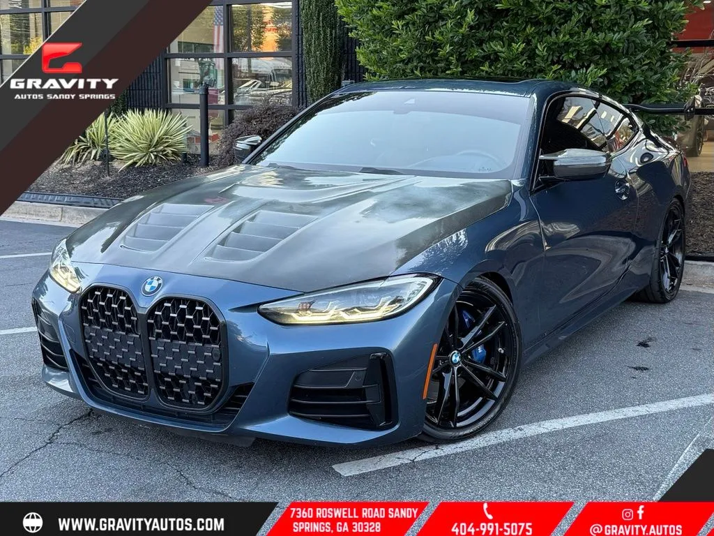 Blue 2021 BMW 4 Series M440i xDrive for sale in Sandy Springs, GA
