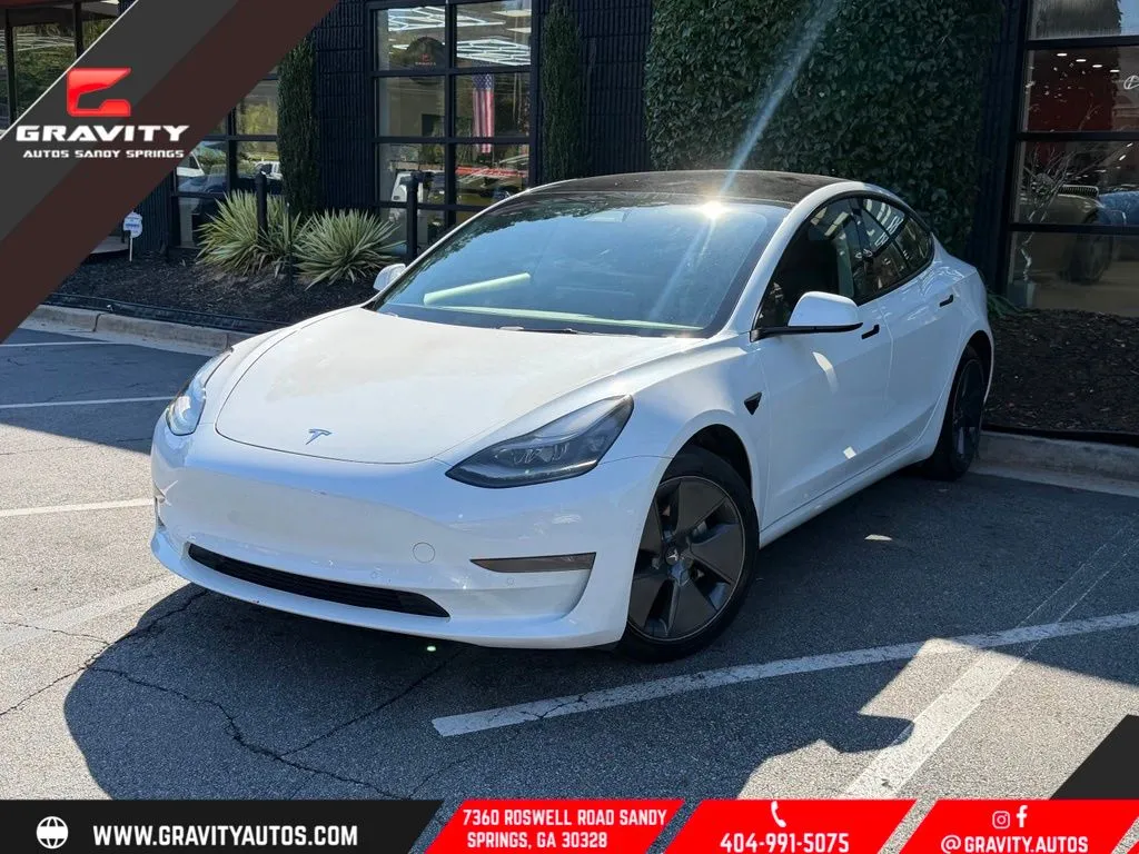 White 2021 Tesla Model 3 Standard Range Plus for sale in Sandy Springs, GA