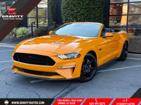 Orange 2018 Ford Mustang GT Premium for sale in Sandy Springs, GA
