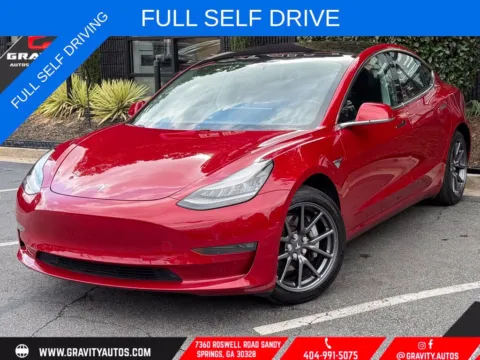 Red 2018 Tesla Model 3 Long Range for sale in Sandy Springs, GA