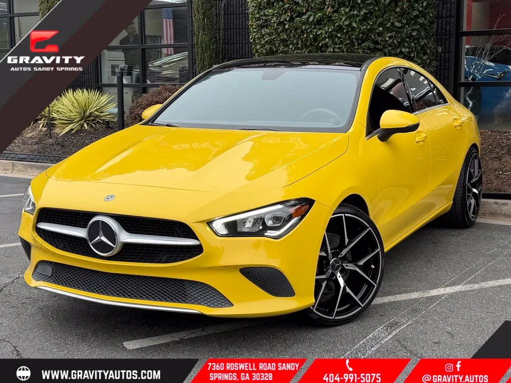 Yellow 2020 Mercedes-Benz CLA 250 for sale in Sandy Springs, GA