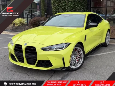 Yellow 2024 BMW M4 Competition for sale in Sandy Springs, GA