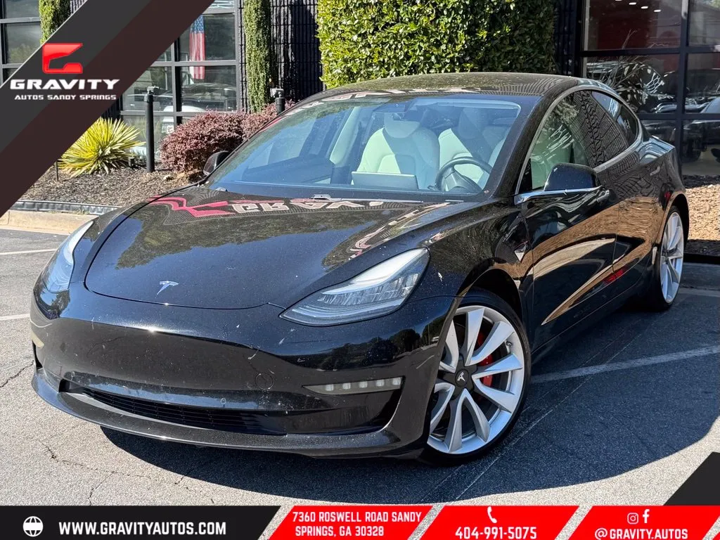 Black 2019 Tesla Model 3 Long Range for sale in Sandy Springs, GA
