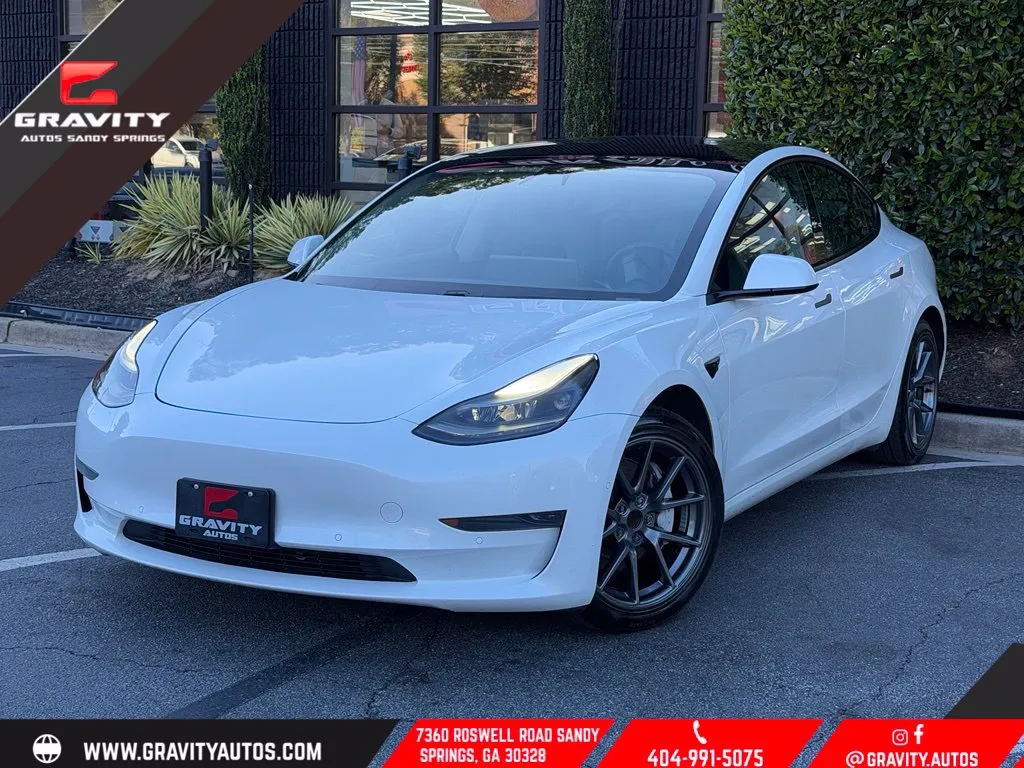 White 2021 Tesla Model 3 Standard Range Plus for sale in Sandy Springs, GA