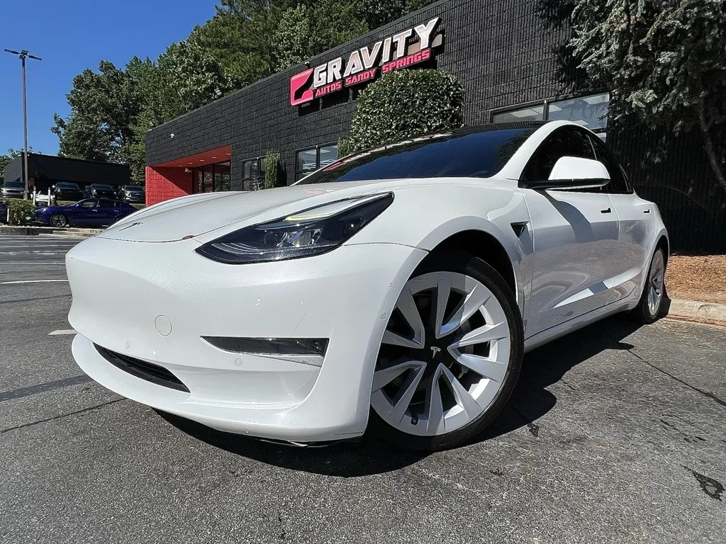 Used 2021 Tesla Model 3 Base with VIN 5YJ3E1EAXMF030622 for sale in Sandy Springs, GA